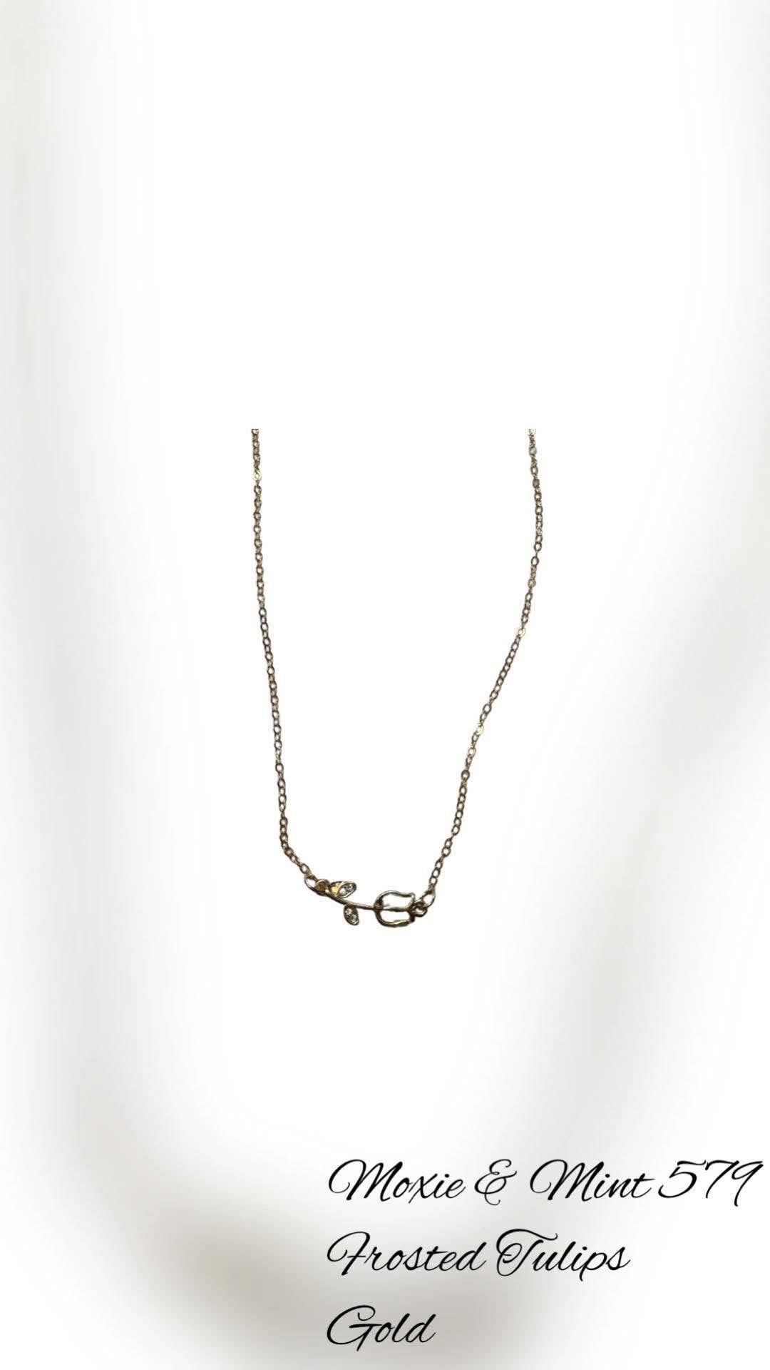 N558-5 Frosted tulips Gold