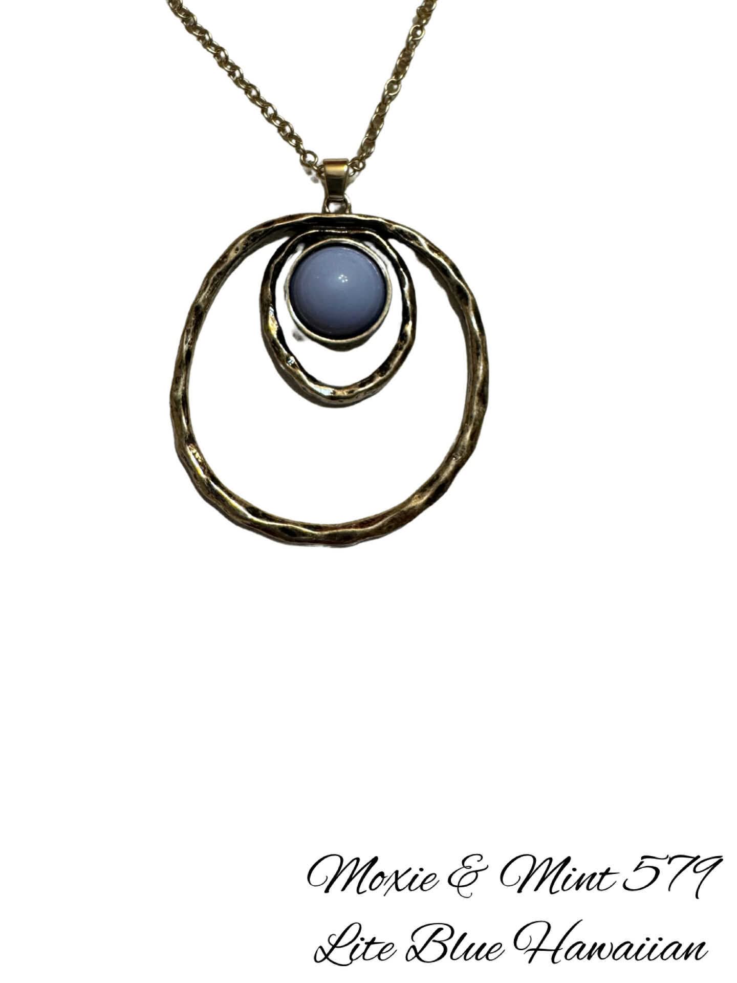 N595-6 Lite Blue Hawaiian