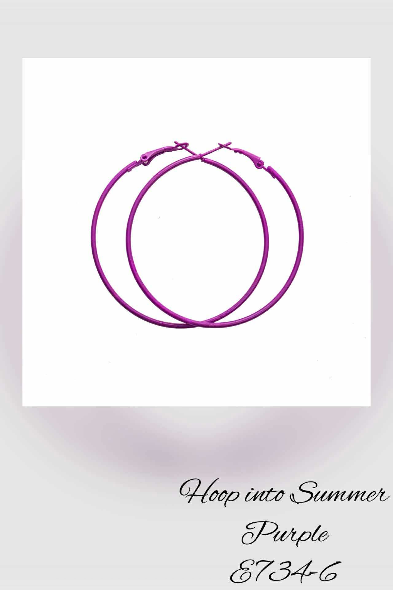 E734-6 Hoop into Summer Purple