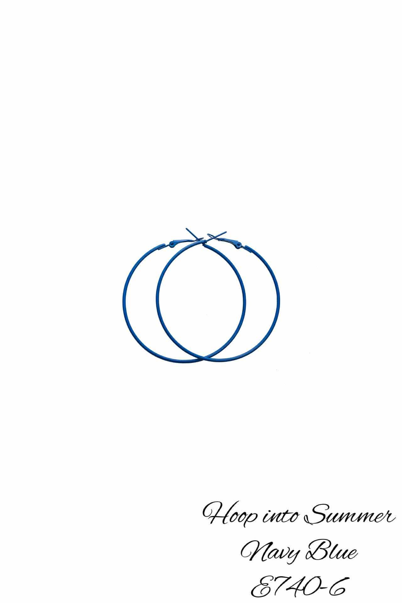 E739-6 Hoop into Summer Navy Blue