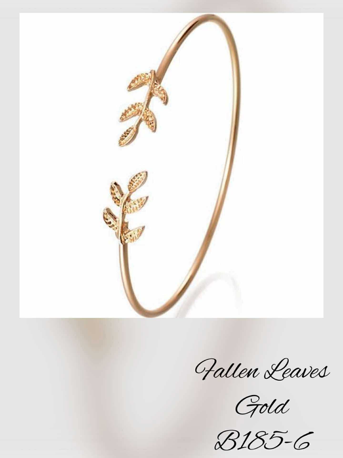 B185-6 Fallen Leaves Gold