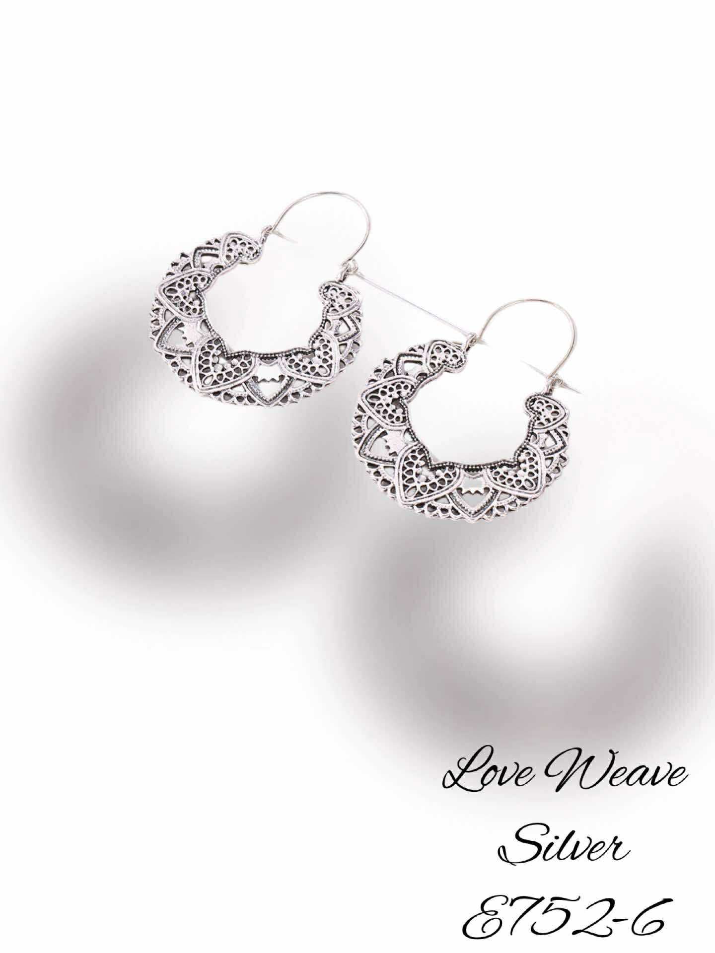 E752-6 Love Weave Silver