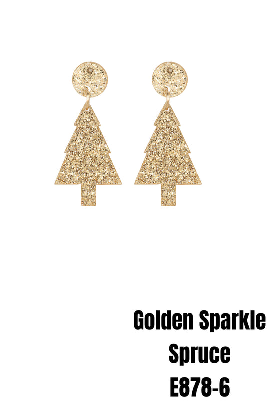 E878-6 Gold Sparkle Spruce