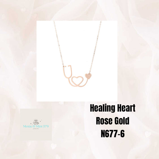N677-6 Healing Heart R. Gold