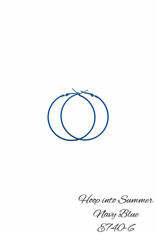 E739-6 Hoop into Summer Navy Blue