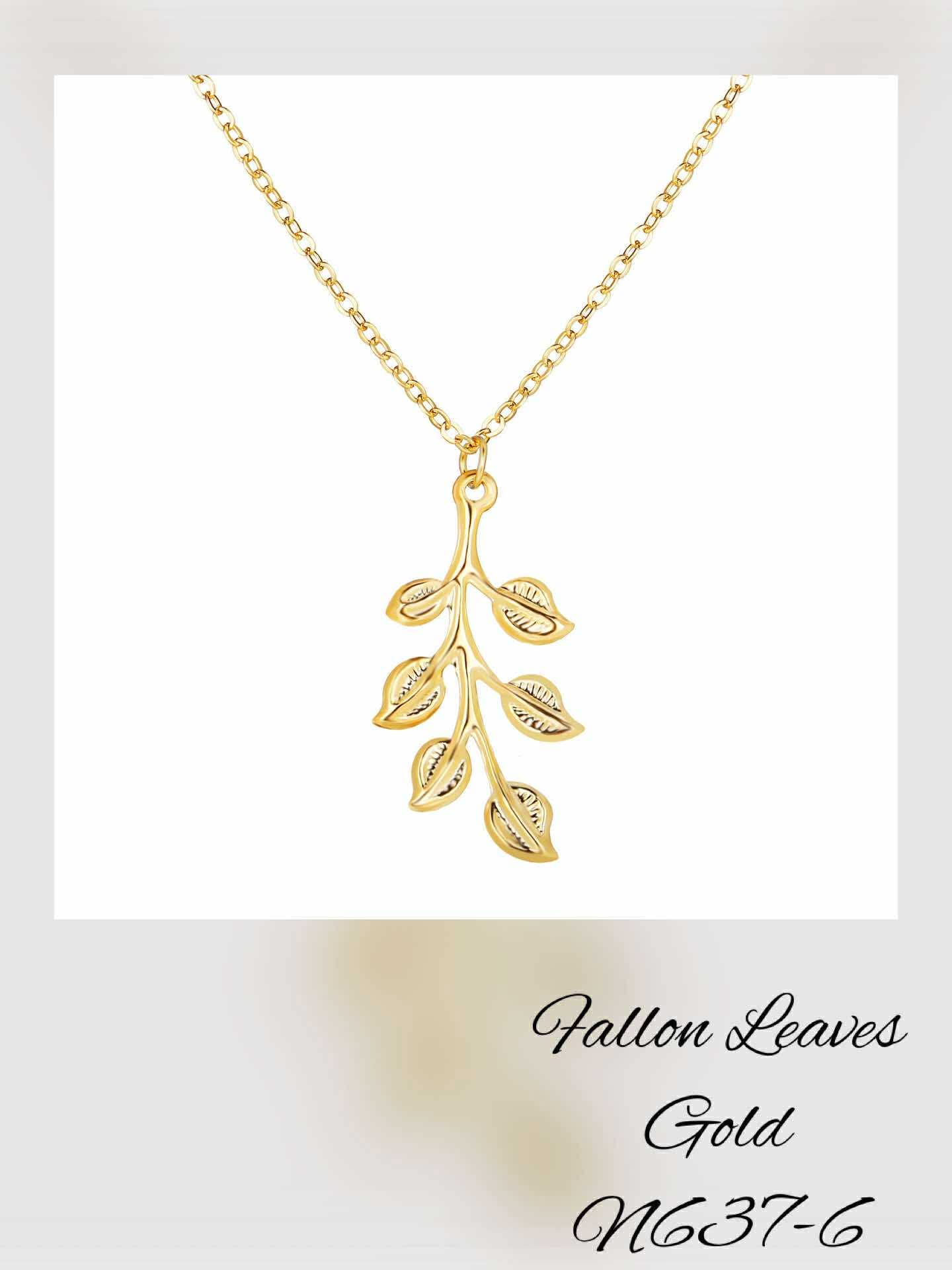 N637-6 Fallen Leaves Gold