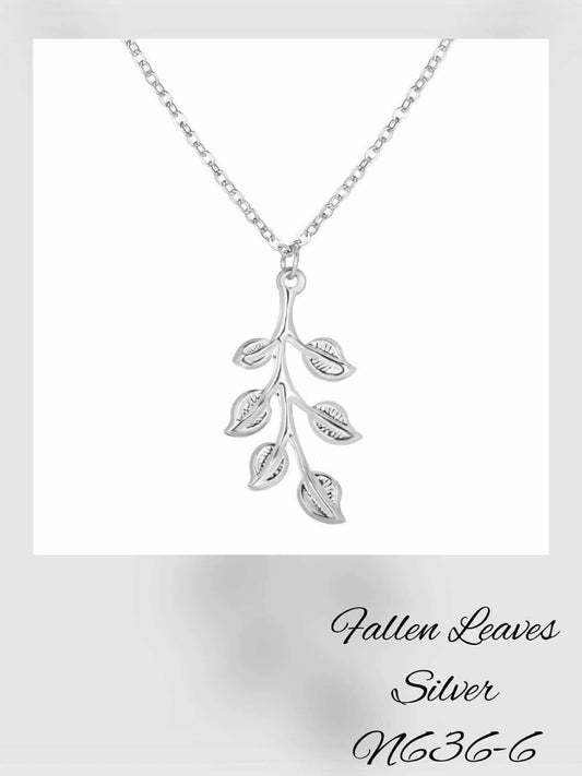 N636-6 Fallen Leaves Silver