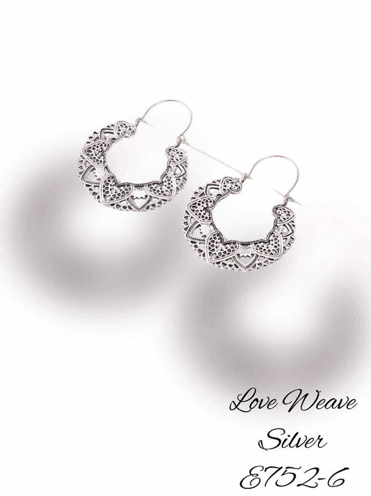 E752-6 Love Weave Silver