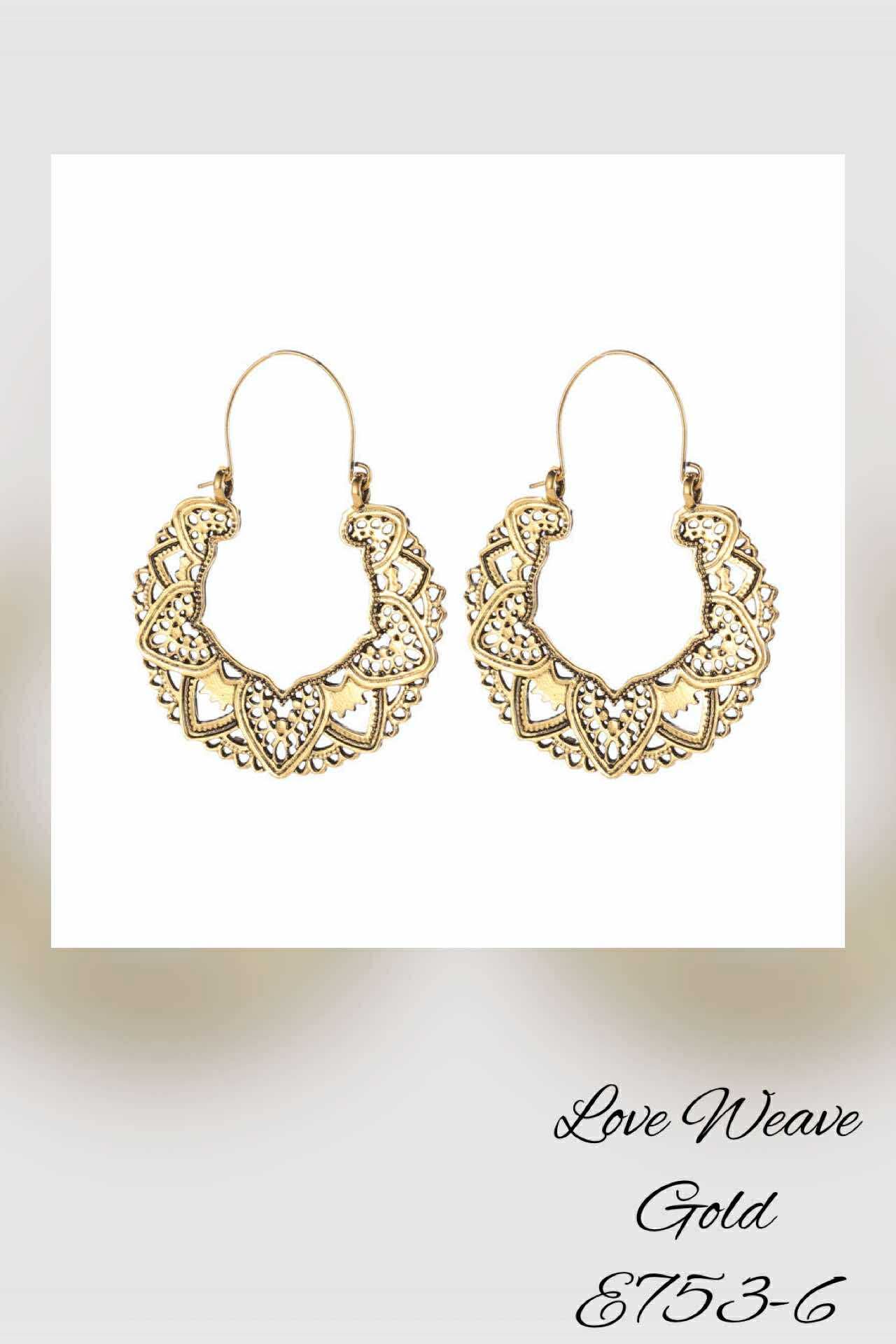 E753-6 Love Weave Gold