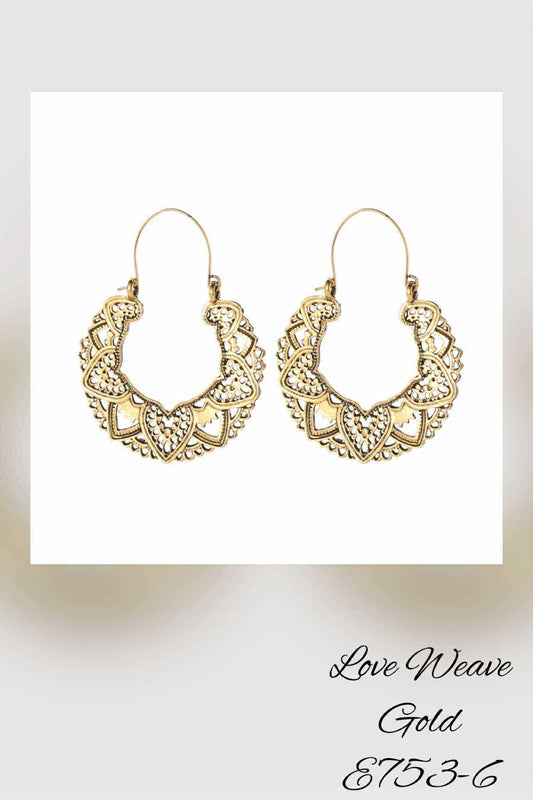 E753-6 Love Weave Gold