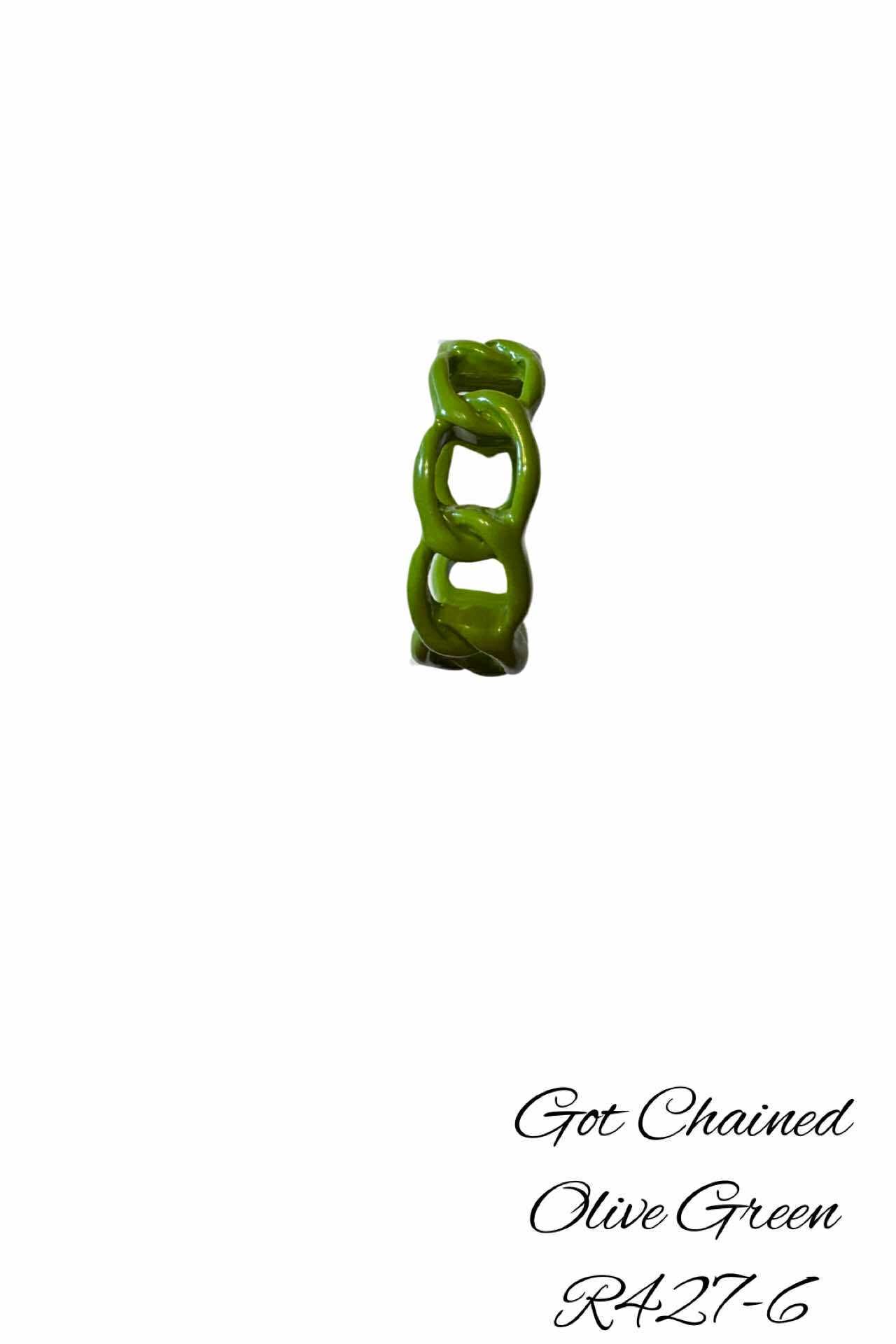 R427-6 Got Chained Olive Green