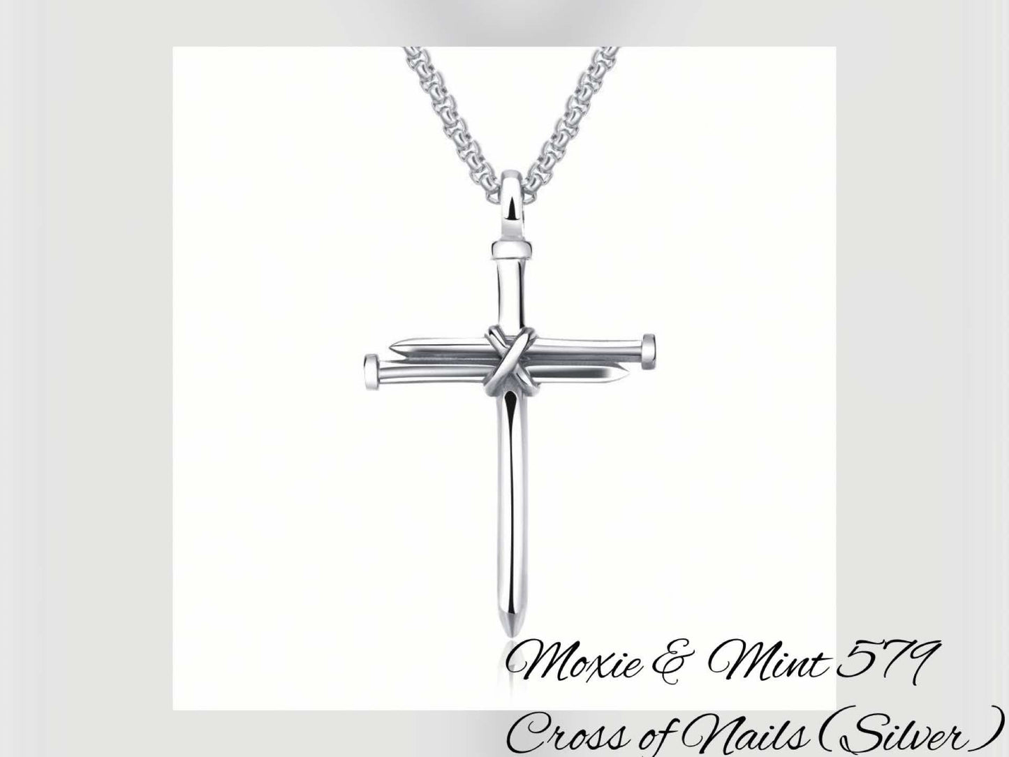 N528-5 Cross of Nails Silver Restocked