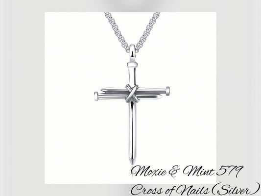 N528-5 Cross of Nails Silver Restocked